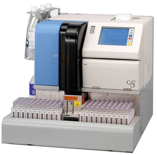 Tosoh’s HLC-723G8, automated glycohemoglobin analyzer